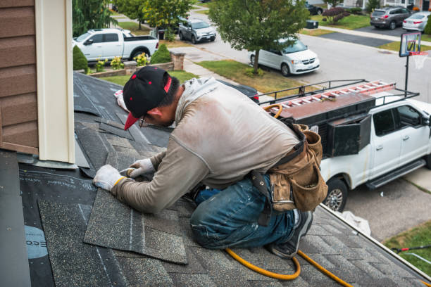 Professional Flat Roof Repair technician working in Evergreen, VA